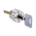 Transparent Practice safety Lock Core (Semicircle Key) for Locksmith Training